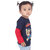 Kid Kupboard Cotton Baby Girls T-Shirt, Multicolor, Full-Sleeves, Crew Neck, 2-3 Years KIDS5694