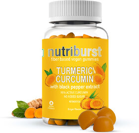 Nutriburst Turmeric Curcumin Gummies for Weight Loss Management (Sugar-free) (30 No)