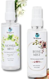 The Havanna Mogra Mist/Toner + Rose Mist/Toner for PURIFIES  HYDRATE Skin, 100 ML All skin types, Pack of 2