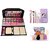 NewClick 6155 Makeup Kit with 7 Pink Makeup Brushes and 6in1 Makeup Sponges - (Pack of 14) Multicolor