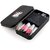NewClick Fashion 6155 Multicolour Makeup Kit with 7Pcs Black Makeup Brushes with 1 Pink Beauty Blender - (Pack of 9)