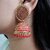 Charming Red Jhumki Alloy Jhumki Earring