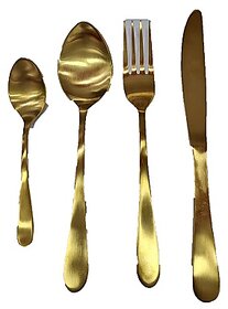 APAAR CUTLERY 6PCS SET DESERT SPOON SIGMAPLAIN GOLD MATT