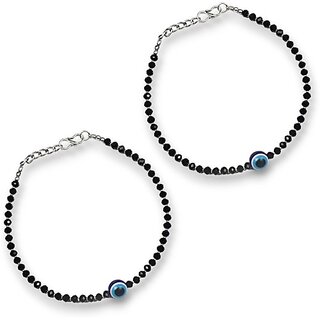                       Charming Stone Anklet (Pack Of 2)                                              