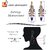 Lucky Jewellery Gold Plated White Blue Color Tika Earring Necklace Combo Kundan Jewellery Set (726-MSK-3-LINE-B)