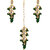 LUCKY JEWELLERY Designer Back Meena Gold Plated Kundan Green Color Tika Earring Set for Girls  women (293-J5E2K-1810-G)