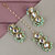 LUCKY JEWELLERY Designer Back Meena Gold Plated Kundan Mint Color Tika Earrings for Girls  women (319-J5E2K-1811-MNT)