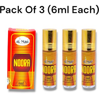                       Al hiza Noora perfumes Roll-on 6ml (Pack of 3)                                              