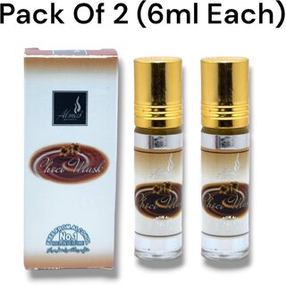                       Al Mas Choco Musk perfumes Roll-on 6ml (Pack of 2)                                              