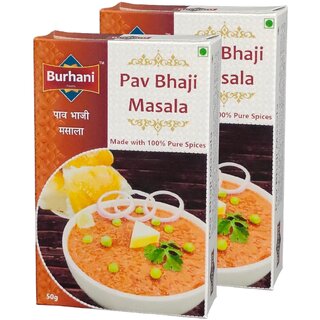                       Burhani Foods Pav Bhaji Masala 50 g ( Pack of 2 )                                              