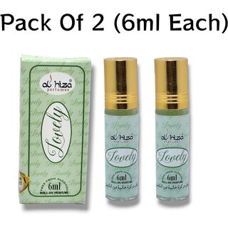                       Al hiza Lovely perfumes Roll-on 6ml (Pack of 2)                                              