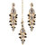 LUCKY JEWELLERY Designer Gold Plated Kundan Grey Color Tika Earring Set for Girls  women (320-ME2K-1812-GR)