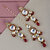 LUCKY JEWELLERY Designer Back Meena Gold Plated Kundan Maroon Color Tika Earring for Girls  women (408-J5E2K-1839-M)