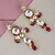 LUCKY JEWELLERY Designer Back Meena Gold Plated Kundan Maroon Color Tika Earring for Girls  women (408-J5E2K-1839-M)