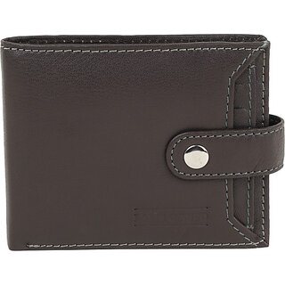                       Men Casual Brown Genuine Leather Wallet (6 Card Slots)                                              
