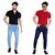 Ragzo Men's Regular Fit Multicolor Jeans