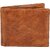 Men Casual Tan Genuine Leather Wallet (6 Card Slots)