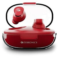 Zebronics Zeb-Sound Bomb N2 Tws Wireless In Ear Earbuds With 50Ms Low Latency Gaming Enc Voice Assistant Flash Connect Splash Proof Bt V5.2 Up To 12H Backup Call Function And Type C (Red)