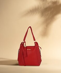 Women Red Shoulder Bag - Extra Spacious