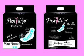 First drop  Sanitary Pads for Girls and Women, Soft and Comfortable 310mm Sanitary Napkins (XXL PADS, Pack of 80)