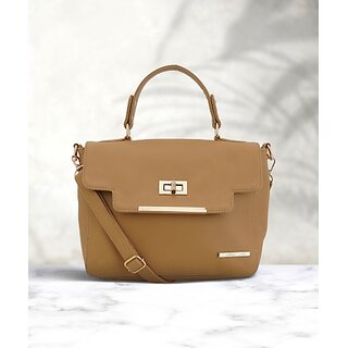                       Women Beige Hand-Held Bag - Regular Size                                              