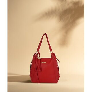 Women Red Shoulder Bag - Extra Spacious
