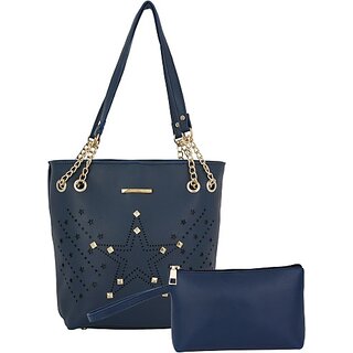                       Women Blue Tote - Regular Size (Pack Of: 2)                                              