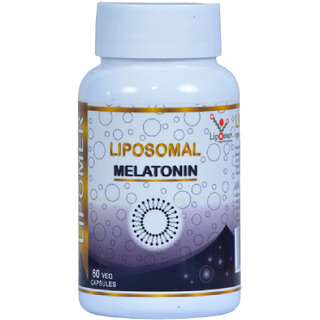                       LIPOMER Liposomal Melatonin supplements capsules, Liposomal Encapsulation Technology, High Absorption Melatonin (60 caps                                              