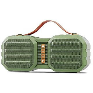                       Zebronics Zeb-Sound Feast 50 Wireless Bluetooth 14W Rugged Finish Portable Speaker With Supporting Dual Drivers Handy Strap Mobile Holder Usb Sd Card Aux Fm Tws And Call Function. (Green)                                              