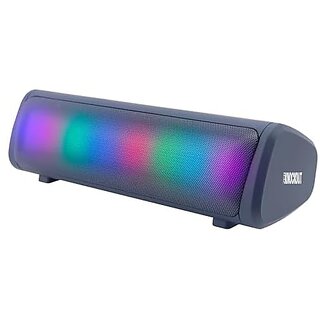                       Zebronics Newly Launched Knock Out Portable Bluetooth V5.3 Speaker With 10W Output Rgb Led Lights Tws Function Up To 10H* Backup Usb Msd Fm Radio Passive Radiator (Blue)                                              