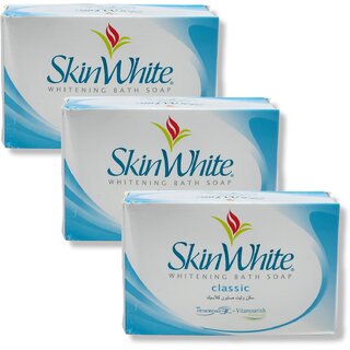                       Skinwhite Whitening Bath Classic Soap 135g (Pack of 3)                                              