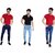 Ragzo Men's Slim Fit Multicolor Jeans (Pack of 3)