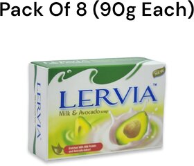 Lervia Milk and Avocado Soap 90g (Pack of 8)