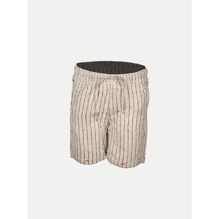                       Boys  Stripe Beige Cotton Cargo Shorts                                              