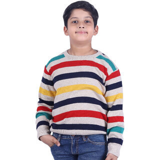                       Kid Kupboard Cotton Boys Sweatshirt, Multicolor, Full-Sleeves, Crew Neck, 8-9 Years KIDS5710                                              
