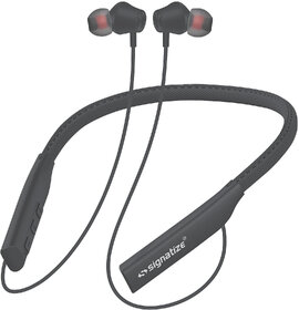 SIGNATIZE Bluetooth Wireless in-Ear Neckband TF Card Support with Mic, 60 Hours Playtime