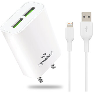                       SIGNATIZE Dual Port 3.5A Wall ios Charger, USB Wall Charger Fast Charging Adapter-SZ-2062                                              