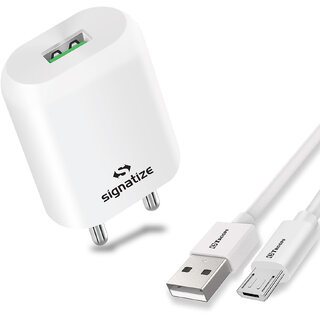                       SIGNATIZE 1 USB Port 2.5A Wall Charger, USB Wall Charger Fast Charging Adapter-SZ-2047                                              