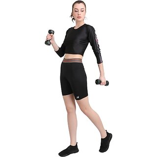 Best Data - Not - Present Ninq Solid Women Black Tights 2025 at ShopCircuit | ONDC