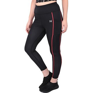 New Data - Not - Present Ninq Solid, Striped Women Black Tights 2025 at ShopCircuit | ONDC