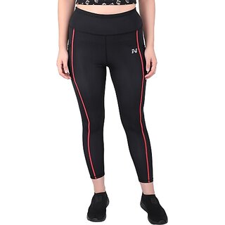New Data - Not - Present Ninq Solid, Striped Women Black Tights 2025 at ShopCircuit | ONDC