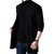 ROARERS Black Solid Lapel Collar Slim Fit Full Sleeve Men's Cardigan