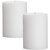 GOZZTOM Piller Candles Smoke Less for Party and Event Decoration Non-Scented White (2X2 Inch) - Pack Of 2