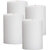 GOZZTOM Piller Candles Smoke Less for Party and Event Decoration Non-Scented White (2X2 Inch) - Pack Of 4