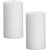 GOZZTOM Piller Candles Smoke Less for Party and Event Decoration Non-Scented White (2X3 Inch) - Pack Of 2