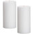 GOZZTOM Piller Candles Smoke Less for Party and Event Decoration Non-Scented White (2X4 Inch) - Pack Of 2