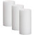 GOZZTOM Piller Candles Smoke Less for Party and Event Decoration Non-Scented White (2X4 Inch) - Pack Of 3