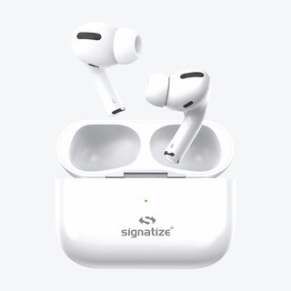                       SIGNATIZE Wireless in Ear Earbuds Big Speaker Drivers,30H Playtime, Touch Control TWS, Type-C Fast Charging-SZ-1094                                              