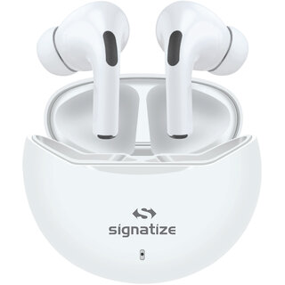                       SIGNATIZE Wireless in Ear Earbuds Big Speaker Drivers, 20H Playtime, Touch Control TWS, Type-C Fast Charging-SZ-1113                                              