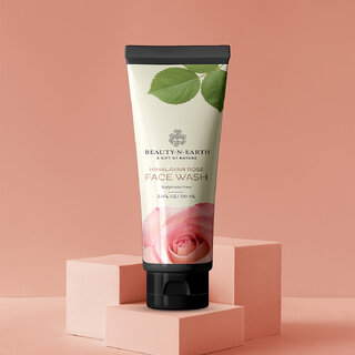                       BEAUTY-N-EARTH Himalayan Rose Facewash, 100ml  Paraben free face wash  Best face wash for men and women  Best tan removal face wash                                              